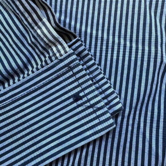 Armani Exchange Slim Fit Button Up Long Sleeve Shirt Striped Mens Size XS - Picture 4 of 10